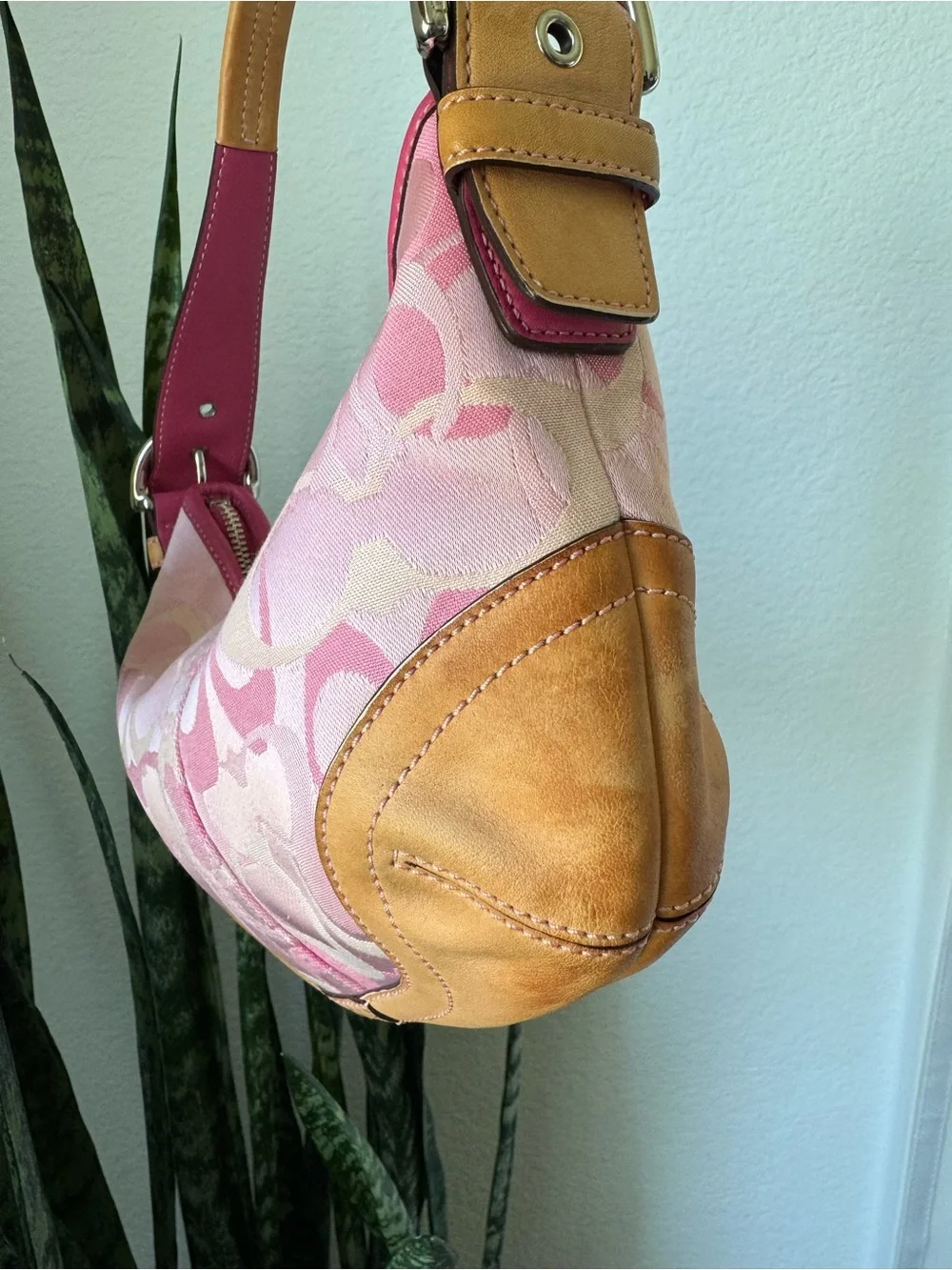 Y2K Coach Pink Optic SoHo Hobo Shoulder Bag